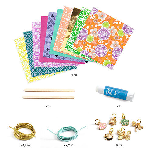 djeco armbandjes maken papieren kralen - stijlvol en goud | DJ07972 | 2