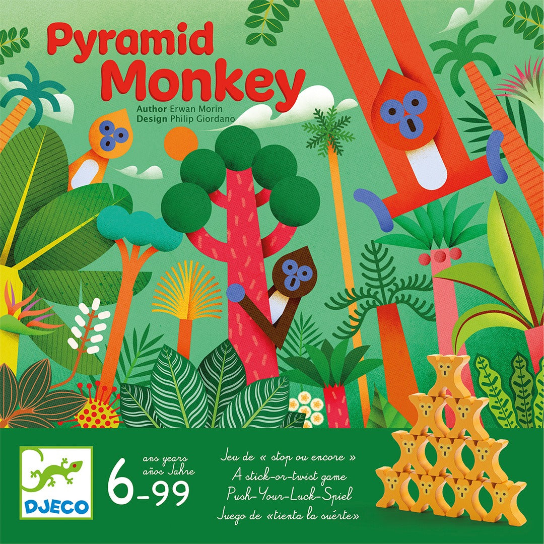 djeco balanceerspel pyramid monkey | DJ00824 | 0