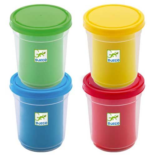djeco boetseerklei met 4 potjes en 15 accessoires  | DJ09755 | 1