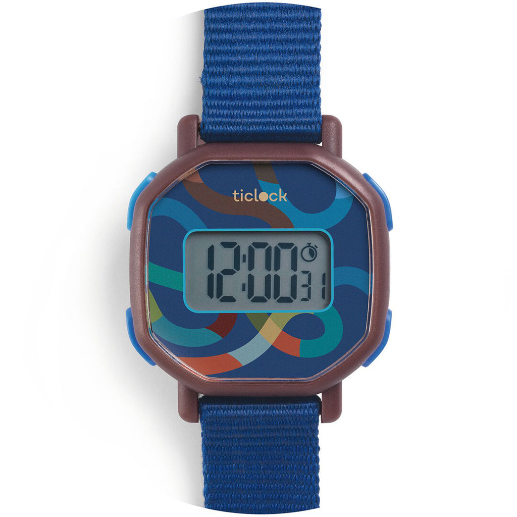 Djeco digitaal kinderhorloge blue volute ilovespeelgoed