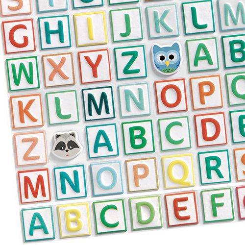 djeco dikke stickers alfabet - 300st | DJ09078 | 1