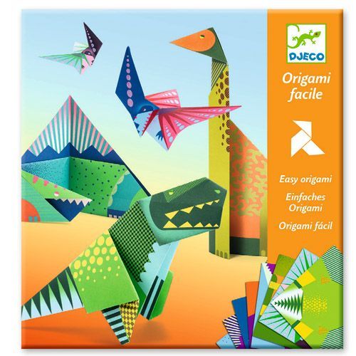 djeco eenvoudige origami - dinosaurussen | DJ08758 | 0