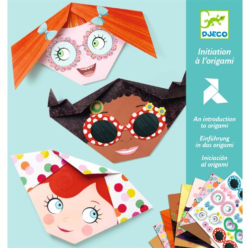 djeco eenvoudige origami - grappige gezichten | DJ08757 | 0