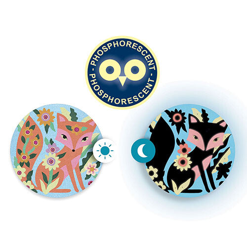 djeco gekleurd zand glow in the dark - tuindieren | DJ08680 | 2