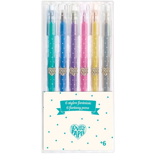 djeco gelpennen - glitter - 6st | DD03755 | 0