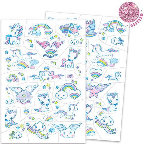 djeco glittertattoos - eenhoorns | DJ09575 | 1