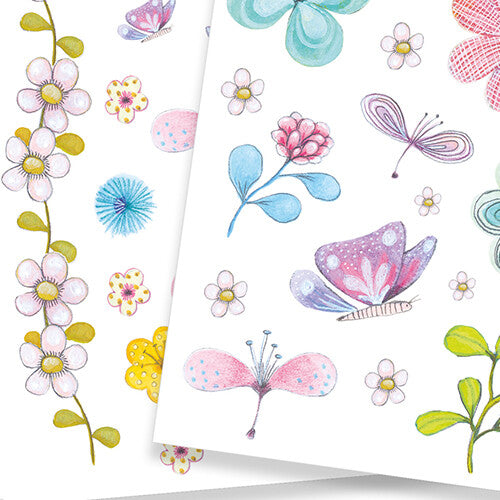 djeco glittertattoos - veldbloemen  | DJ09585 | 2