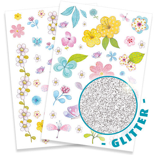 djeco glittertattoos - veldbloemen  | DJ09585 | 3