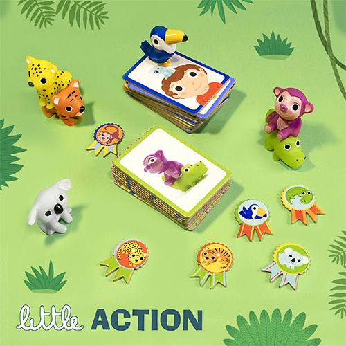 djeco kaartspel little action - met diertjes en medailles | DJ08557 | 4