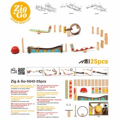 djeco kettingreactiespel zig & go - 25st | DJ05642 | 1