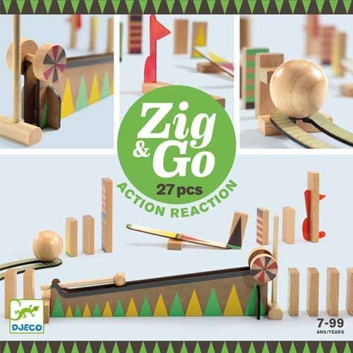 djeco kettingreactiespel zig & go - 27st | DJ05641 | 0