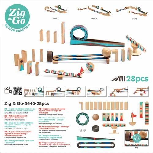 djeco kettingreactiespel zig & go - 28st | DJ05640 | 1