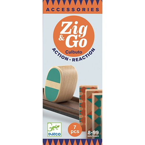 djeco kettingreactiespel zig & go - culbuto - 7st | DJ05648 | 0