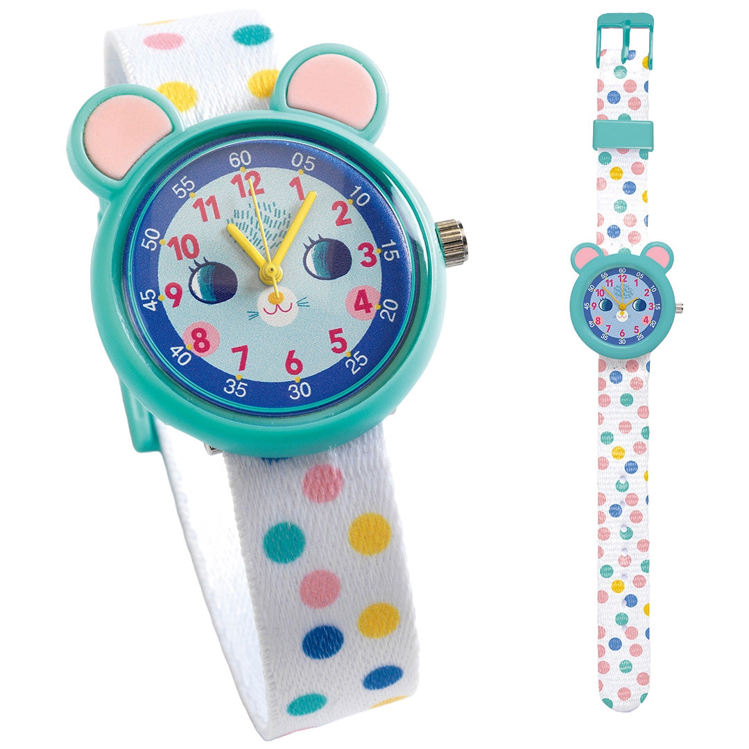 djeco kinderhorloge - muis | DD00426 | 0