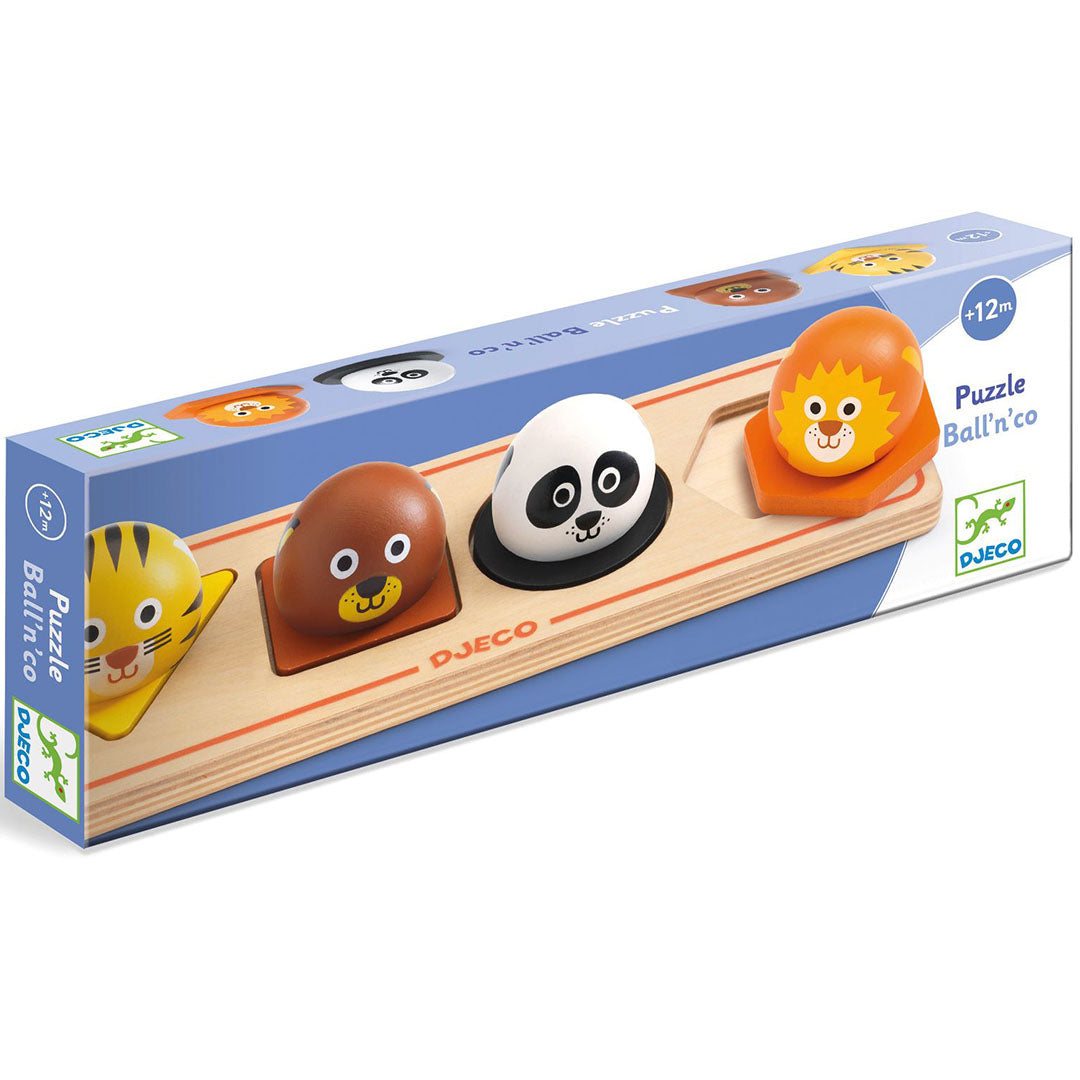 djeco knoppuzzel ball'n'co - 4st | DJ01120 | 0