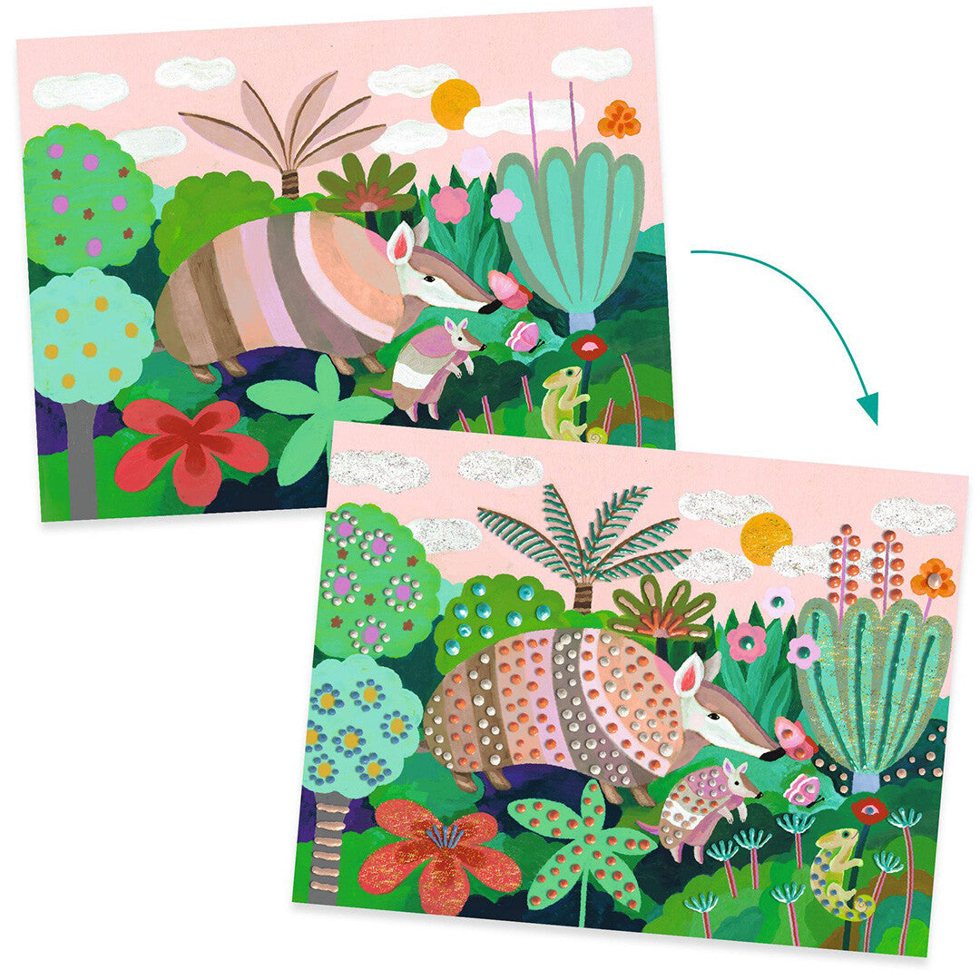 djeco knutselset 3D schilderijen jungle | DJ08968 | 1