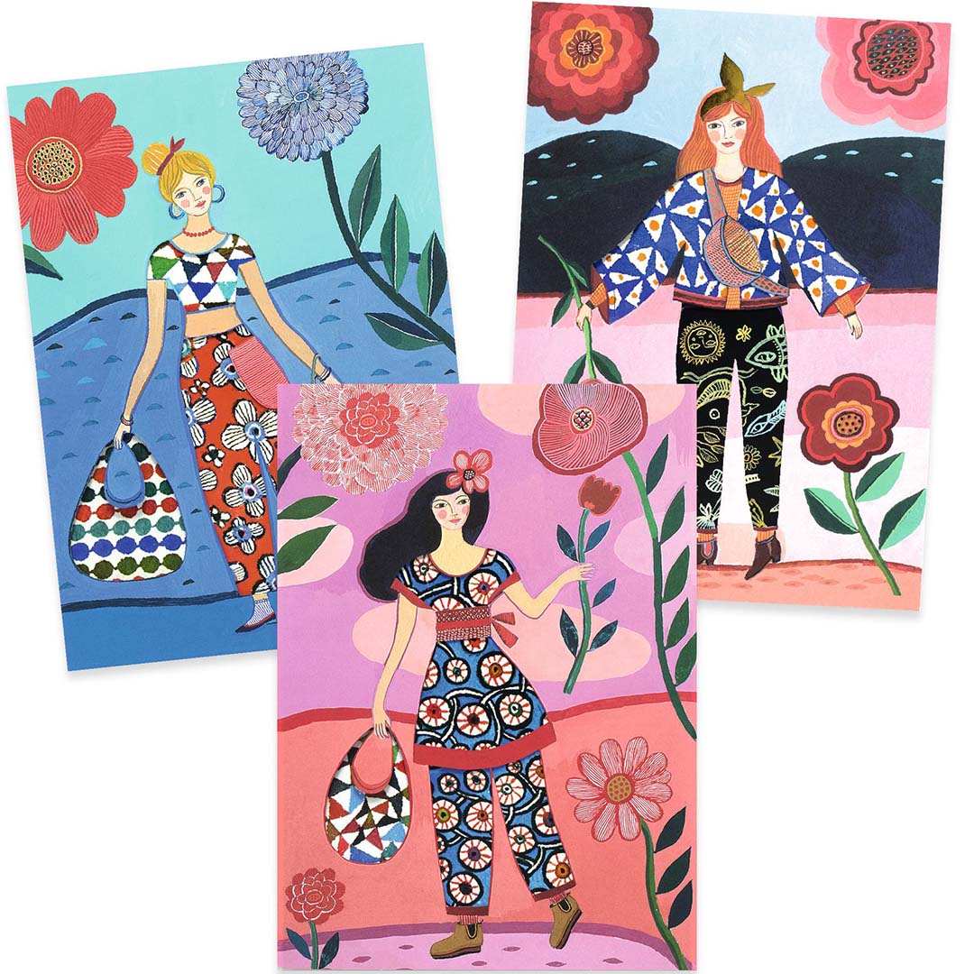 djeco knutselset aankleden wax trend | DJ09307 | 2