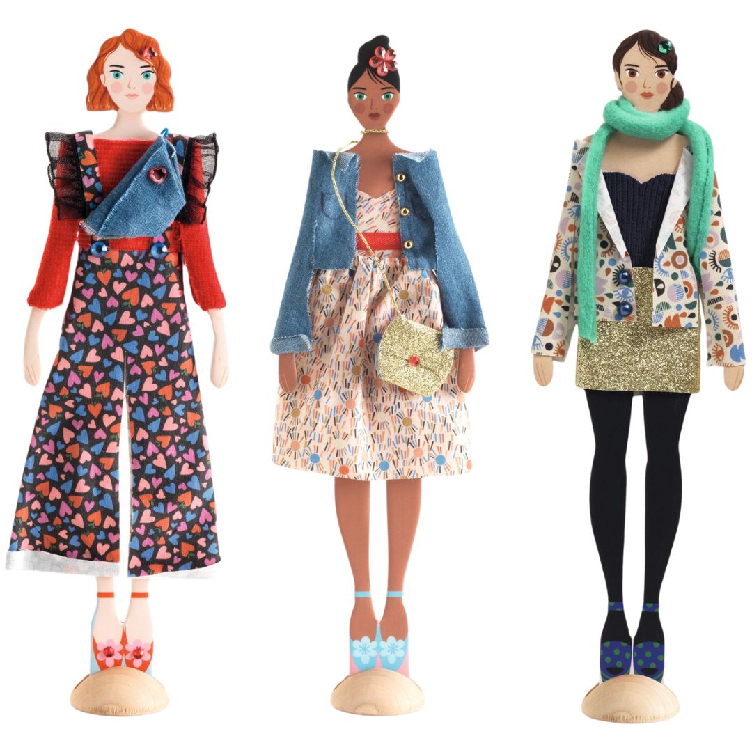 djeco knutselset aankleedpoppen fashion by marie | DJ09335 | 1