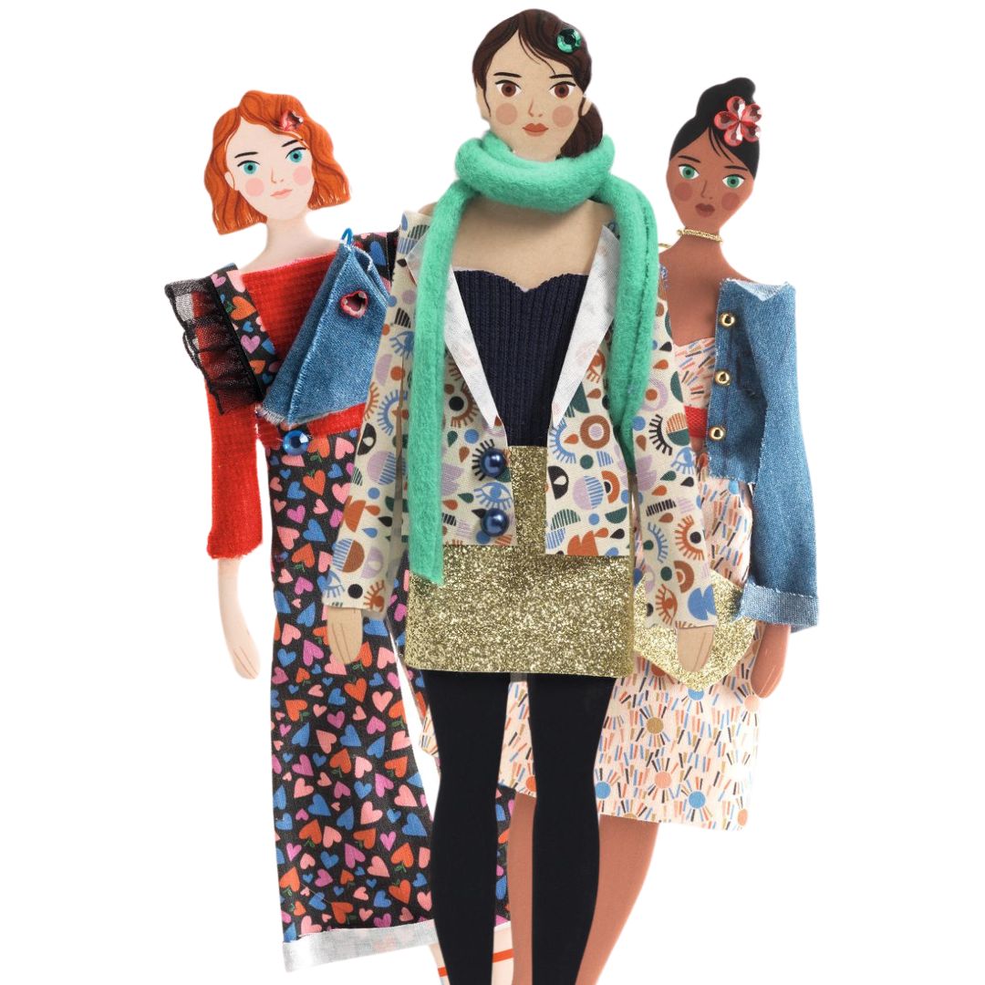 djeco knutselset aankleedpoppen fashion by marie | DJ09335 | 2
