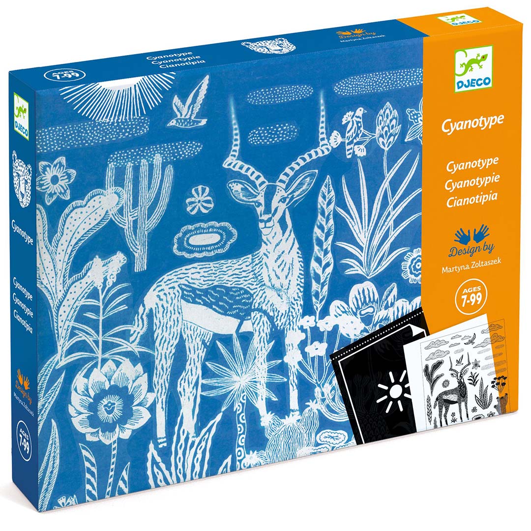 djeco knutselset blauwdruk - night-time in the savannah | DJ09343 | 0