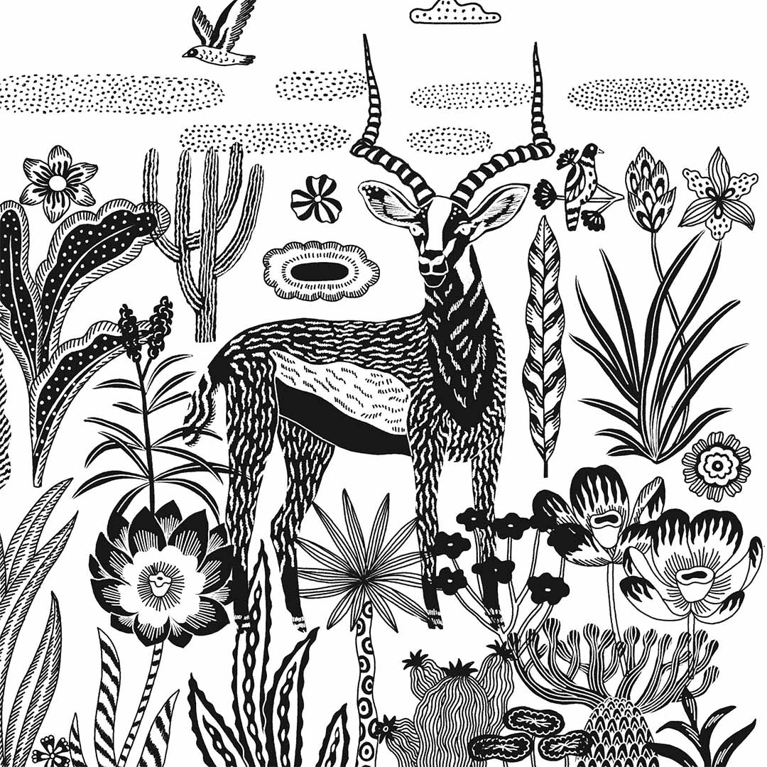 djeco knutselset blauwdruk - night-time in the savannah | DJ09343 | 4
