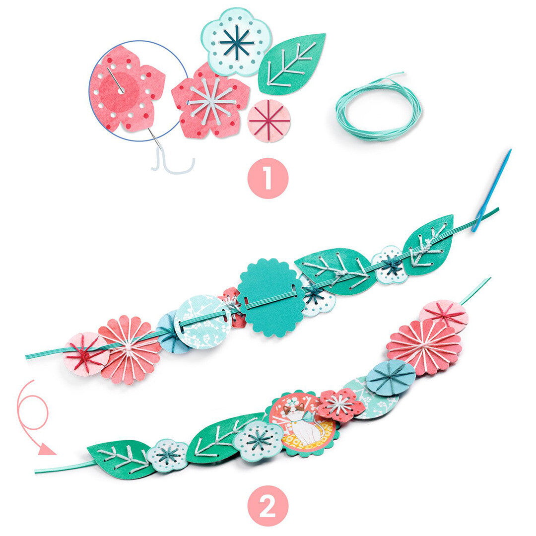 djeco knutselset diy ketting - flora | DJ07994 | 1