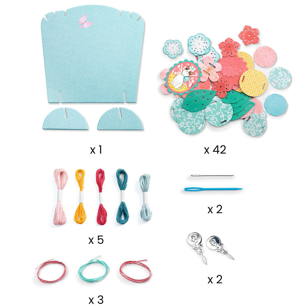 djeco knutselset diy ketting - flora | DJ07994 | 3