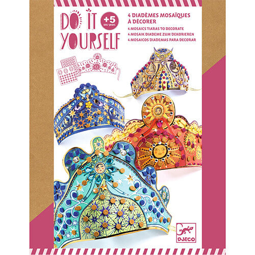 djeco knutselset diy mozaïek diademen  | DJ07909 | 0