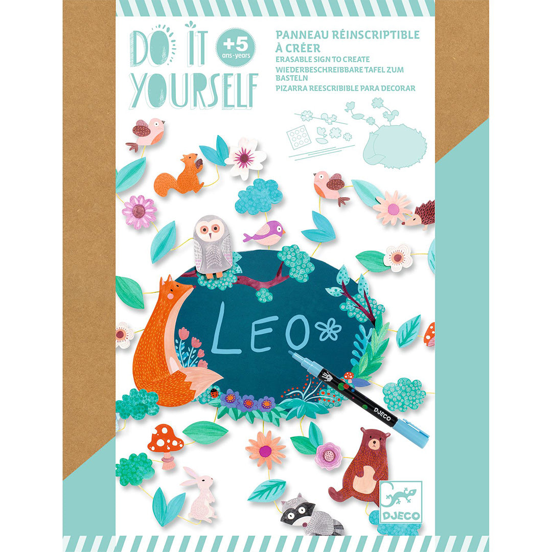 djeco knutselset diy uitwisbaar schrijfbord - bos | DJ07917 | 0