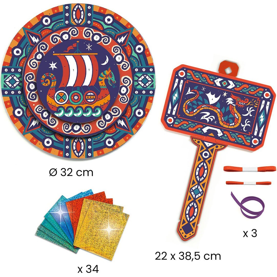 djeco knutselset diy viking hamer en schild | DJ07925 | 2
