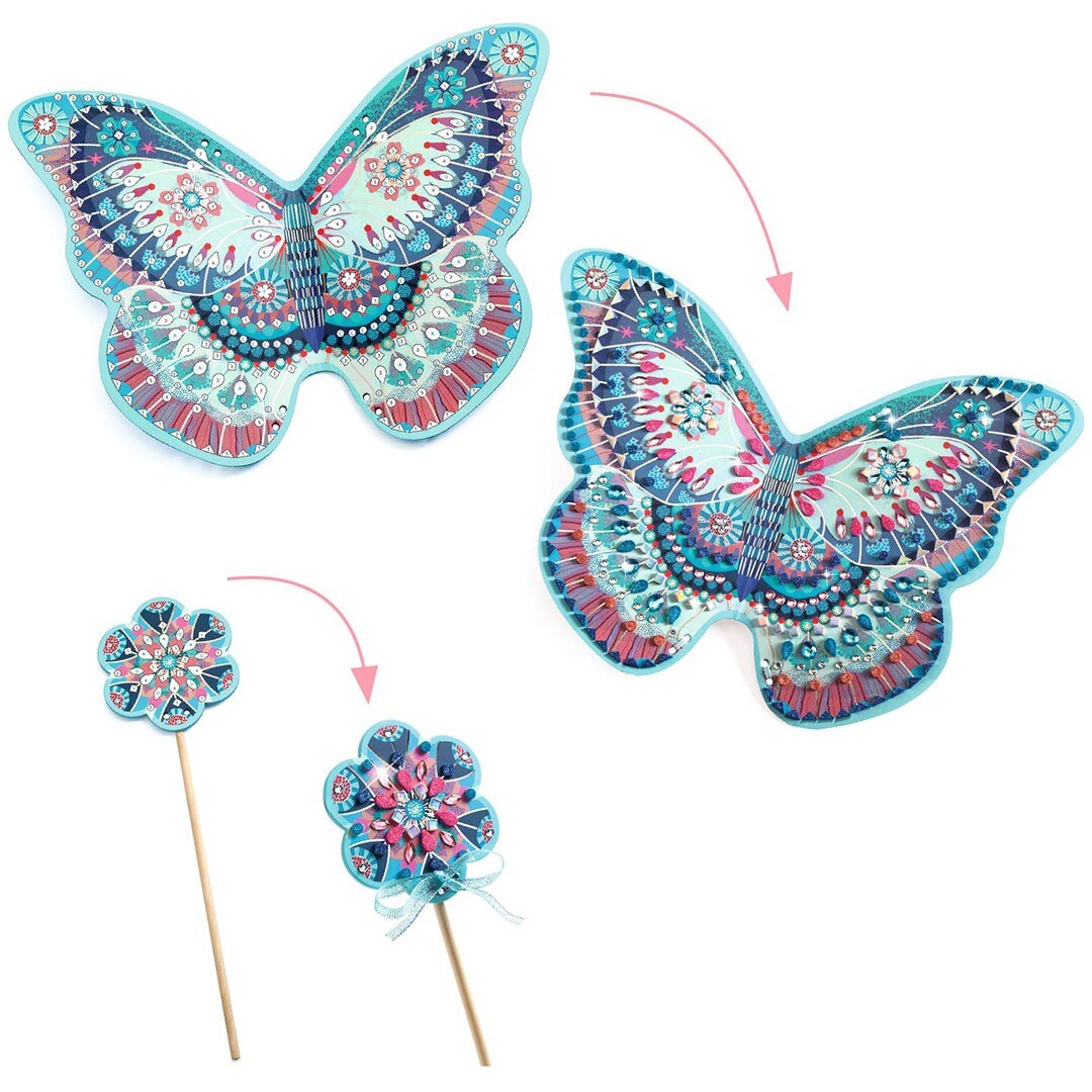 djeco knutselset diy vleugels en toverstaf - like a fairy | DJ07939 | 3