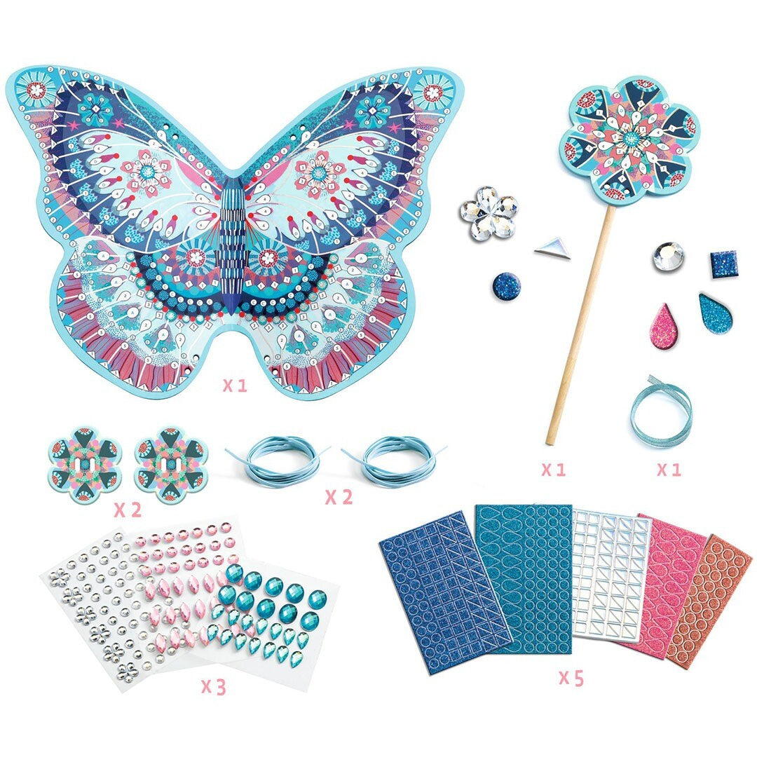 djeco knutselset diy vleugels en toverstaf - like a fairy | DJ07939 | 4