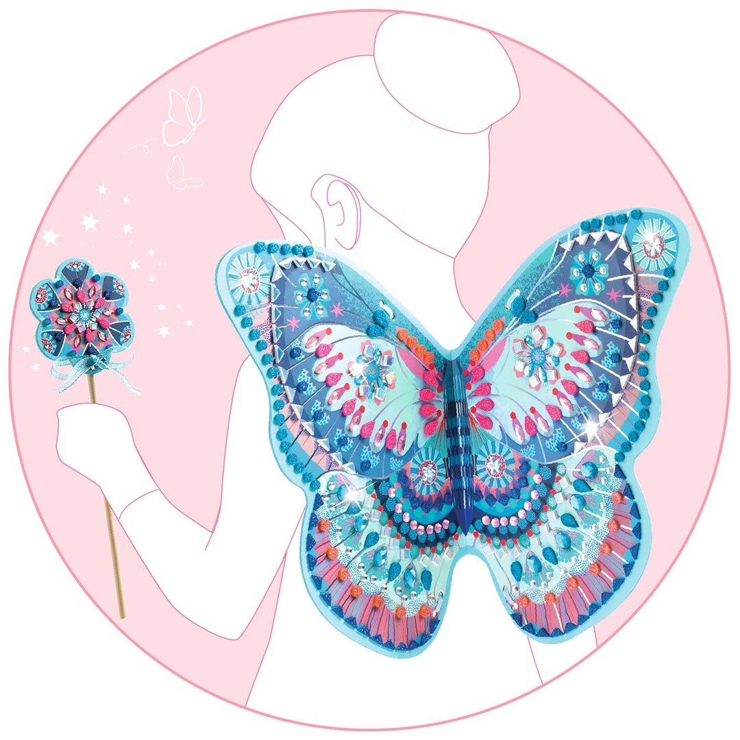 djeco knutselset diy vleugels en toverstaf - like a fairy | DJ07939 | 5