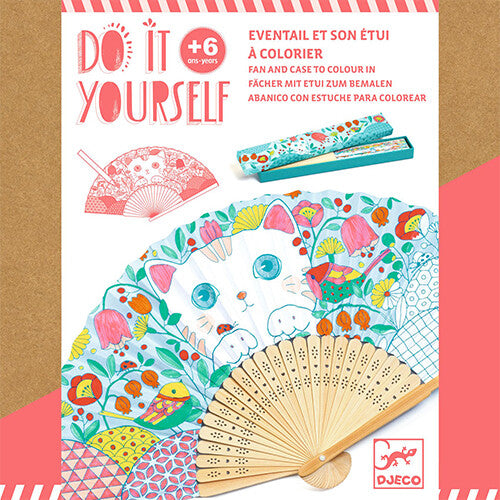 djeco knutselset diy waaier - poes | DJ07949 | 0