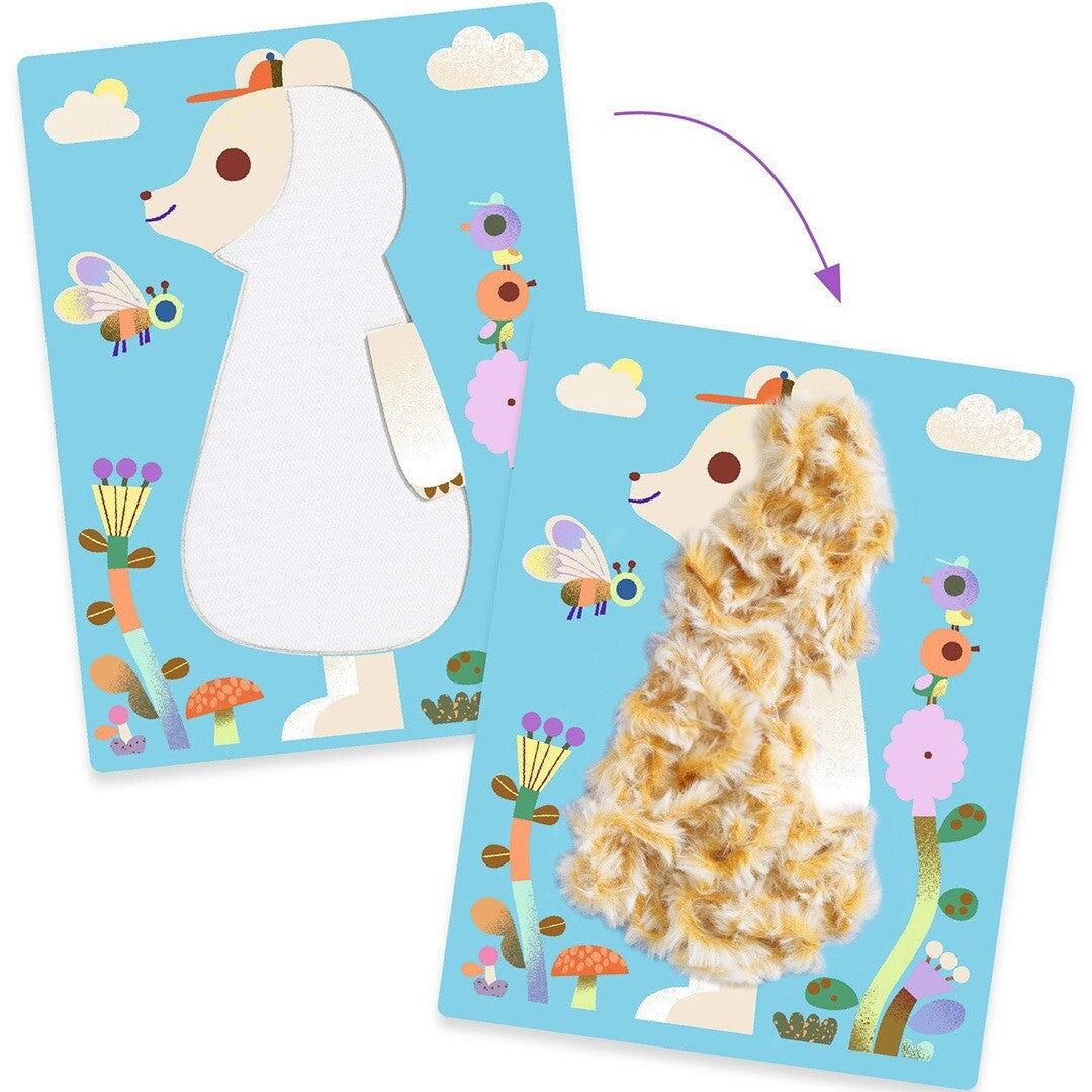 djeco knutselset fluffy friends | DJ09128 | 1