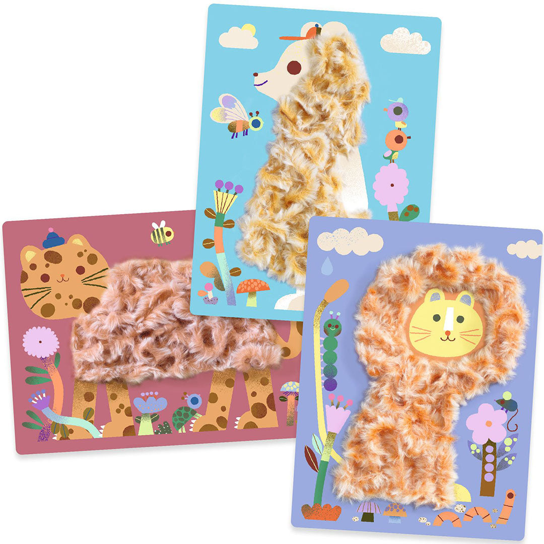 djeco knutselset fluffy friends | DJ09128 | 2