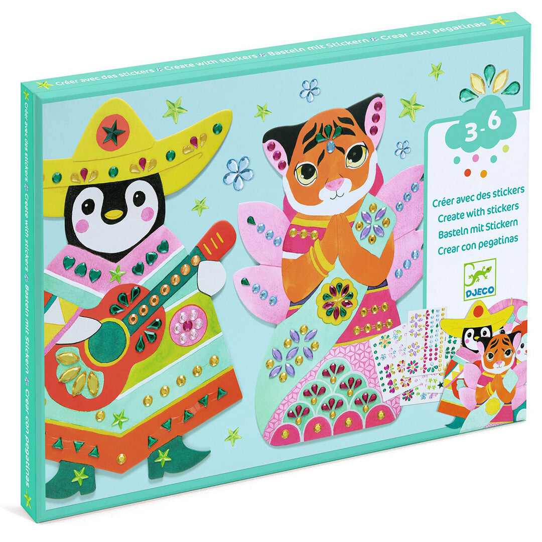 djeco knutselset glitterstenen | DJ00091 | 0