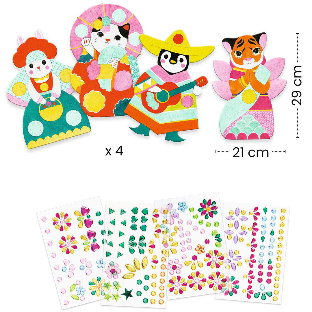djeco knutselset glitterstenen | DJ00091 | 3