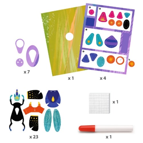 djeco knutselset papieren insecten | DJ09449 | 1