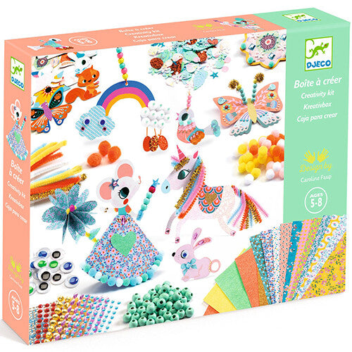 djeco knutselset pompoms en kralen | DJ09015 | 0