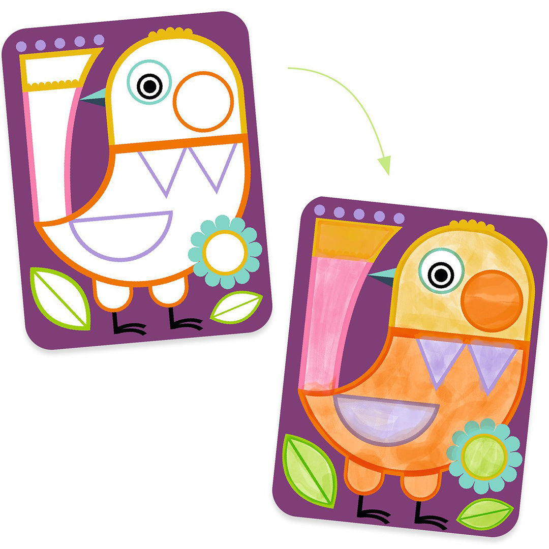 djeco knutselset schilderspalet chubby cheeks | DJ09133 | 1