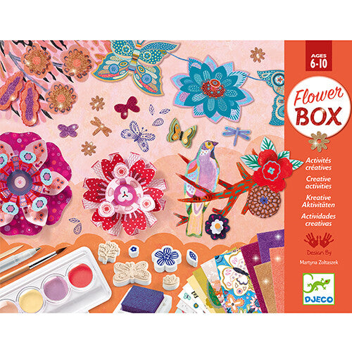 djeco knutselset zes activiteiten - bloemen | DJ09330 | 0
