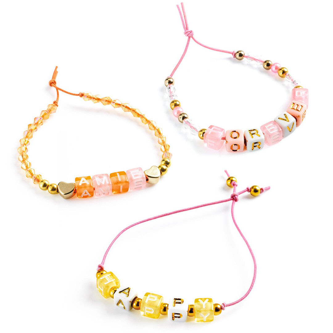 djeco kralenset alfabet - goud | DJ00031 | 1