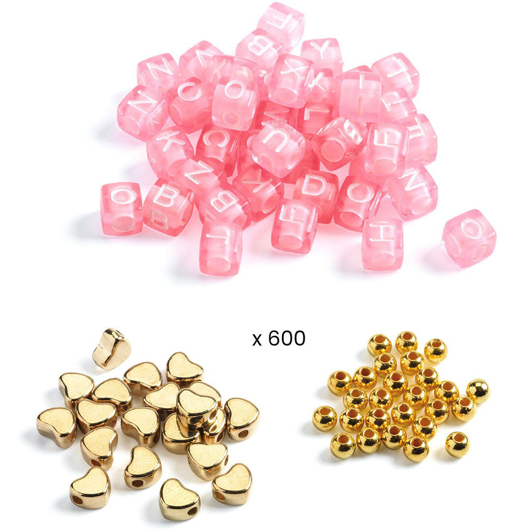 djeco kralenset alfabet - goud | DJ00031 | 3