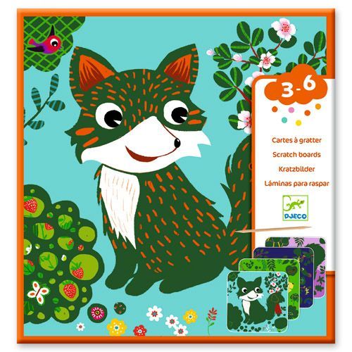 djeco kraskaarten - kleine dieren | DJ09093 | 0