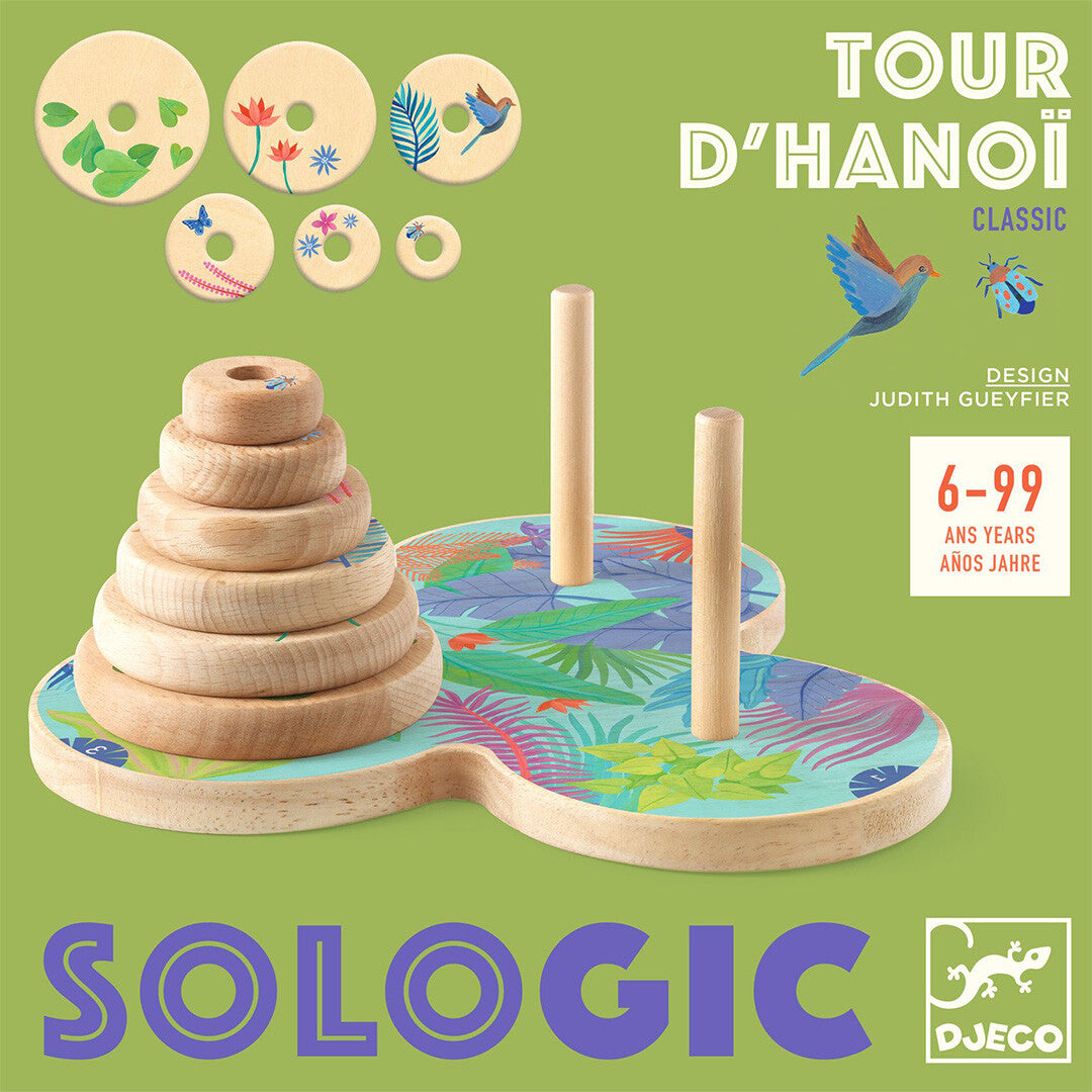 djeco logicaspel sologic - tour d'hanoï | DJ00812 | 0