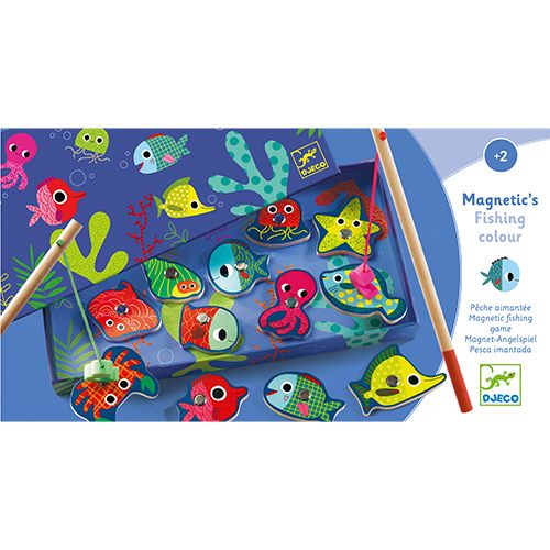 djeco magnetisch visspel gekleurde vissen | DJ01653 | 1