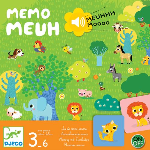 djeco memorie met geluid memo meuh  | DJ08482 | 0