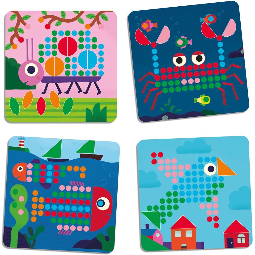 djeco mozaïekpuzzel mini animo | DJ08239 | 2