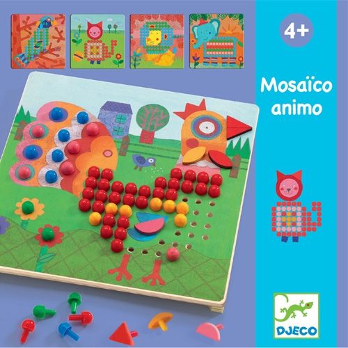 djeco mozaïekpuzzels dieren | DJ08137 | 1
